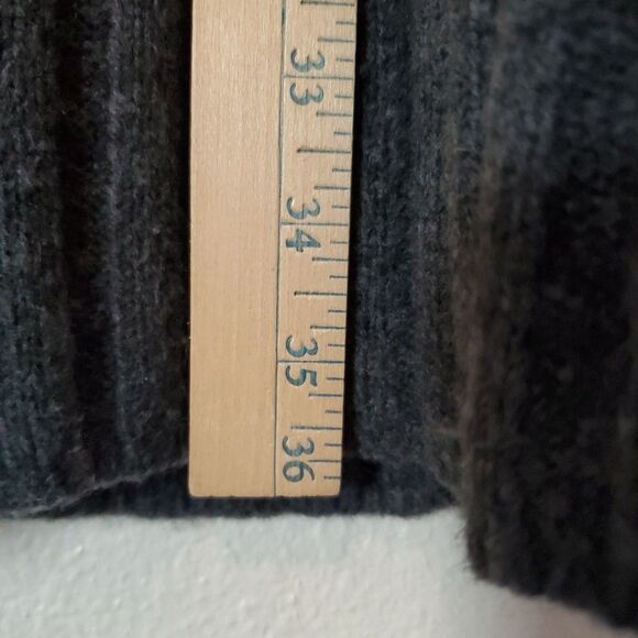 Gap Wool Cozy Open Long Cardigan Sweater Charcoal Grey Womens Sz M L has pilling - Picture 14 of 16